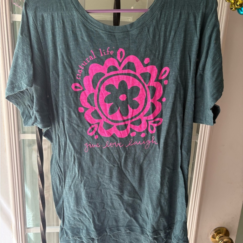 Natural Life Green Relaxed Short Sleeve Tee